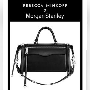 REBECCA MINKOFF X MORGAN STANLEY LEATHER BANKER BAG